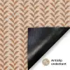 Plaid - Patroon - Bladvorm - Bruin Deurmat klein 898 -antislip_NL