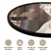 Klassiek - Marmer - Wijn Fotolijst rond zonder passe partout klein -closeup_NL