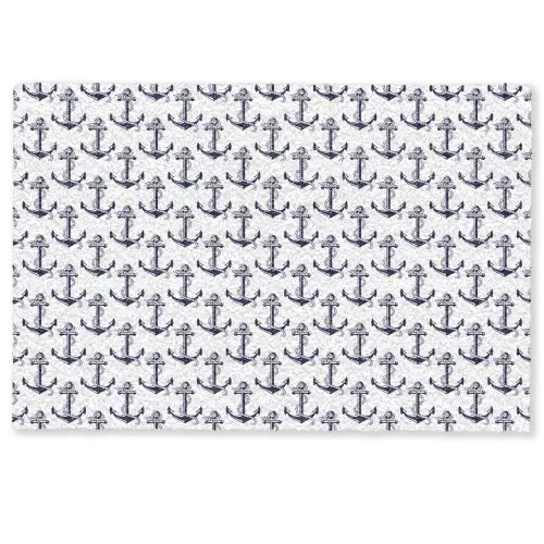 Oceaan - Anker - Blauw - Wit Deurmat klein 898 -zkaufland3d