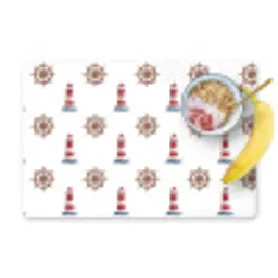 Nautisch - Klassiek - Rood Placemat vinyl groot 368 -zzzproduct_Kitchenyeah-website