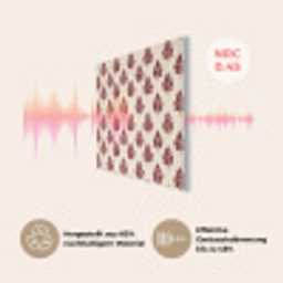 Botanisch - Patroon - Bordeaux PET vilt klein 837 -USP_DE