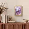 Marmer - Paars - Lila - Goud Light Box met kabel (Tafellamp) klein -sfeer2