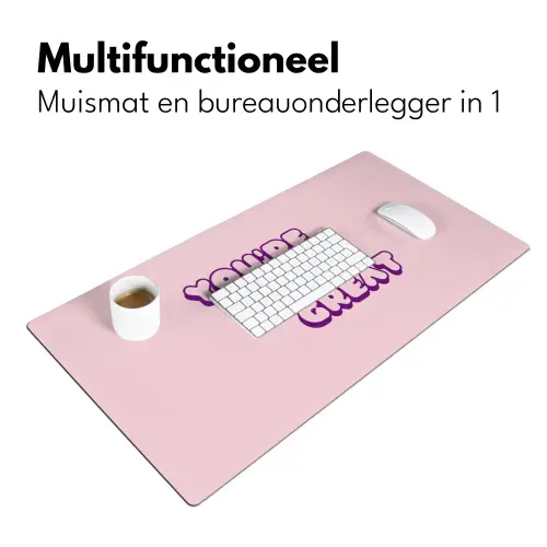 You're doing great - Roze - Bubble letters Muismat XXL klein -sfeer4
