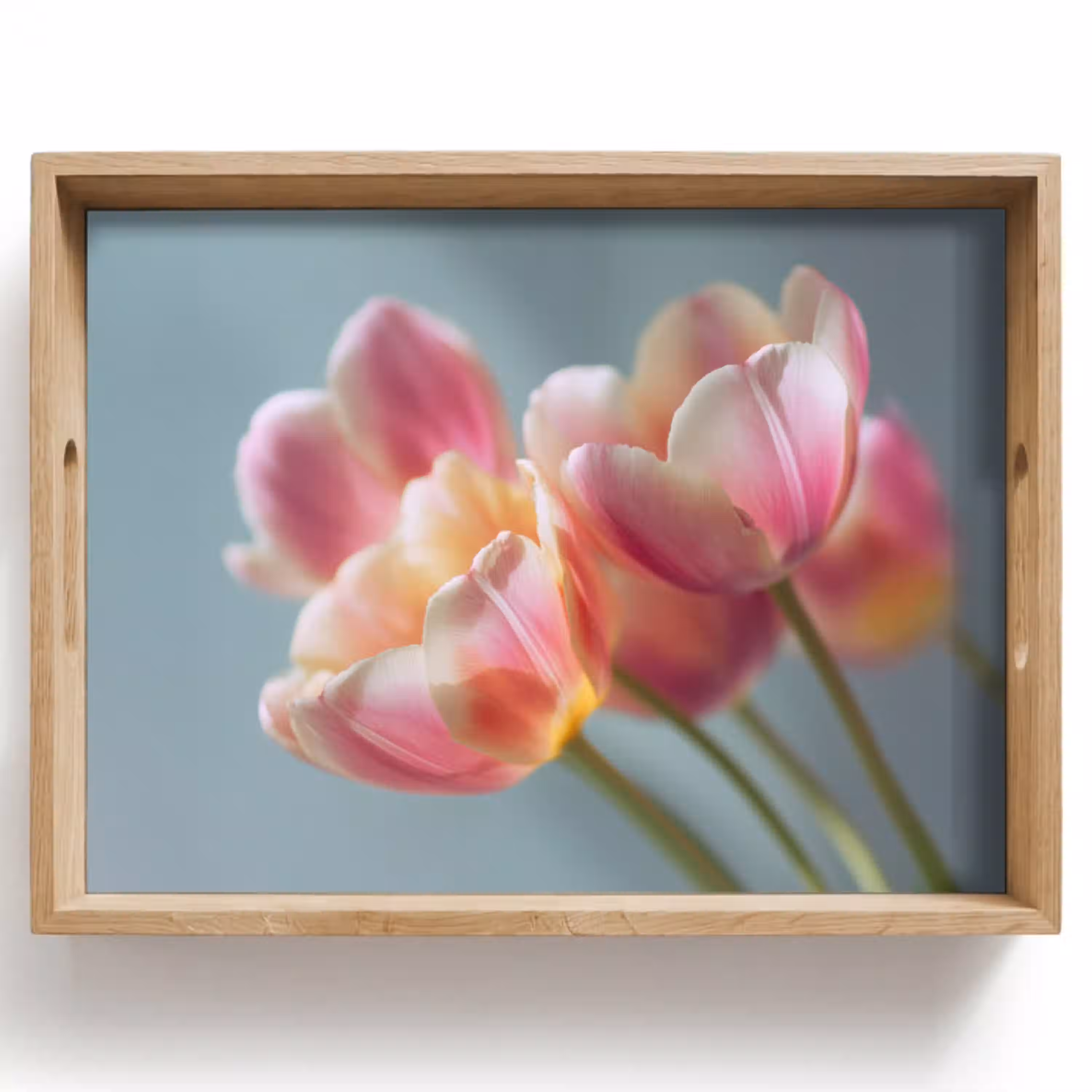 Tulpen - Roze - Stelen Dienblad Rechthoek middel -z3d_shopping