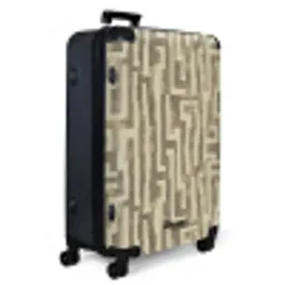 Abstract - Geometrisch - Groen NBS - Large koffer - Volwassenen Unisex groot -product1