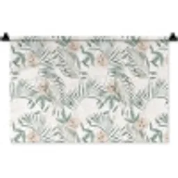 Bohemian - Bladeren - Bloemen - Tropisch Wandkleed katoen klein -zz3d