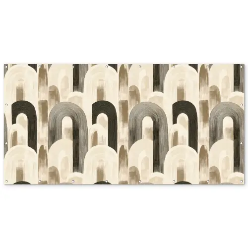 Abstract - Patroon - Bogen Balkonbeschermer Duitsland klein 596 -zz_3d