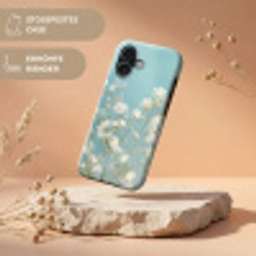 Stängel – Blumen – Luft – Weiß Toughcase MagSafe Apple iPhone 17 klein -USP_RandenV_DE