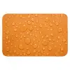Water - Druppels - Oranje WCmat klein -3d