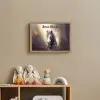 Paard - Natuur - Dieren - Bloemen - Paars Light Box met batterij (Wandlamp kind) middel -sfeer2_kind