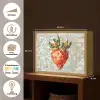 Aardbei - Rood - Mozaïek - Fruit Light Box met batterij (Wandlamp) middel -USP_websiteoverzichtNL