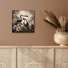 Toekan - Vogels - Bloemen - Jungle aluminium wit klein -sfeer4