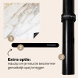 Zachte Marmeren Stroming Inductie beschermer vinyl 3mm middel -zzzzzzz-induclip_NL