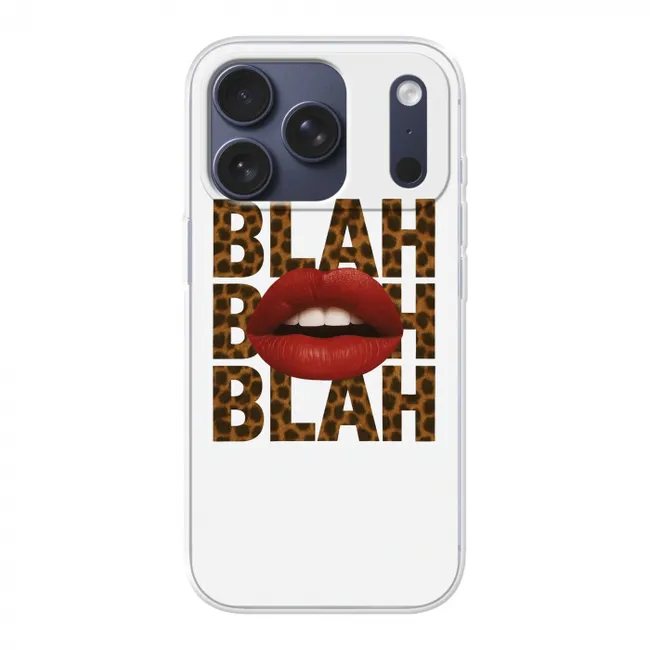 Telefoonhoesje - Lip - Rood - Quote