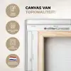 Patroon - Stippen - Sterren - Wit canvas 2cm xxl 828 -sfeer2