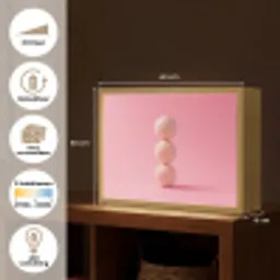 Golfballen - Roze - Drie Light Box met batterij (Wandlamp) middel -USP_websiteoverzichtNL