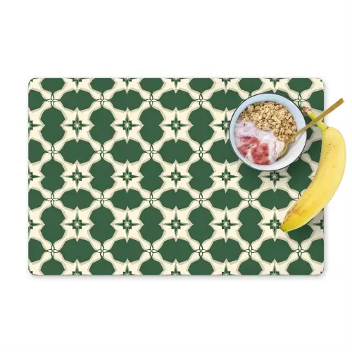 Tegel - Klassiek - Groen Placemat vinyl groot 368 -zzzproduct_Kitchenyeah-website