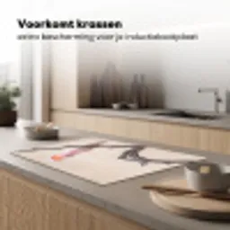 Papagaai - Tak - Roze Inductie beschermer vinyl 3mm klein -sfeer1