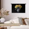 Quotes - Bloem - Tulp - Geel Wandkleed katoen klein -sfeer1