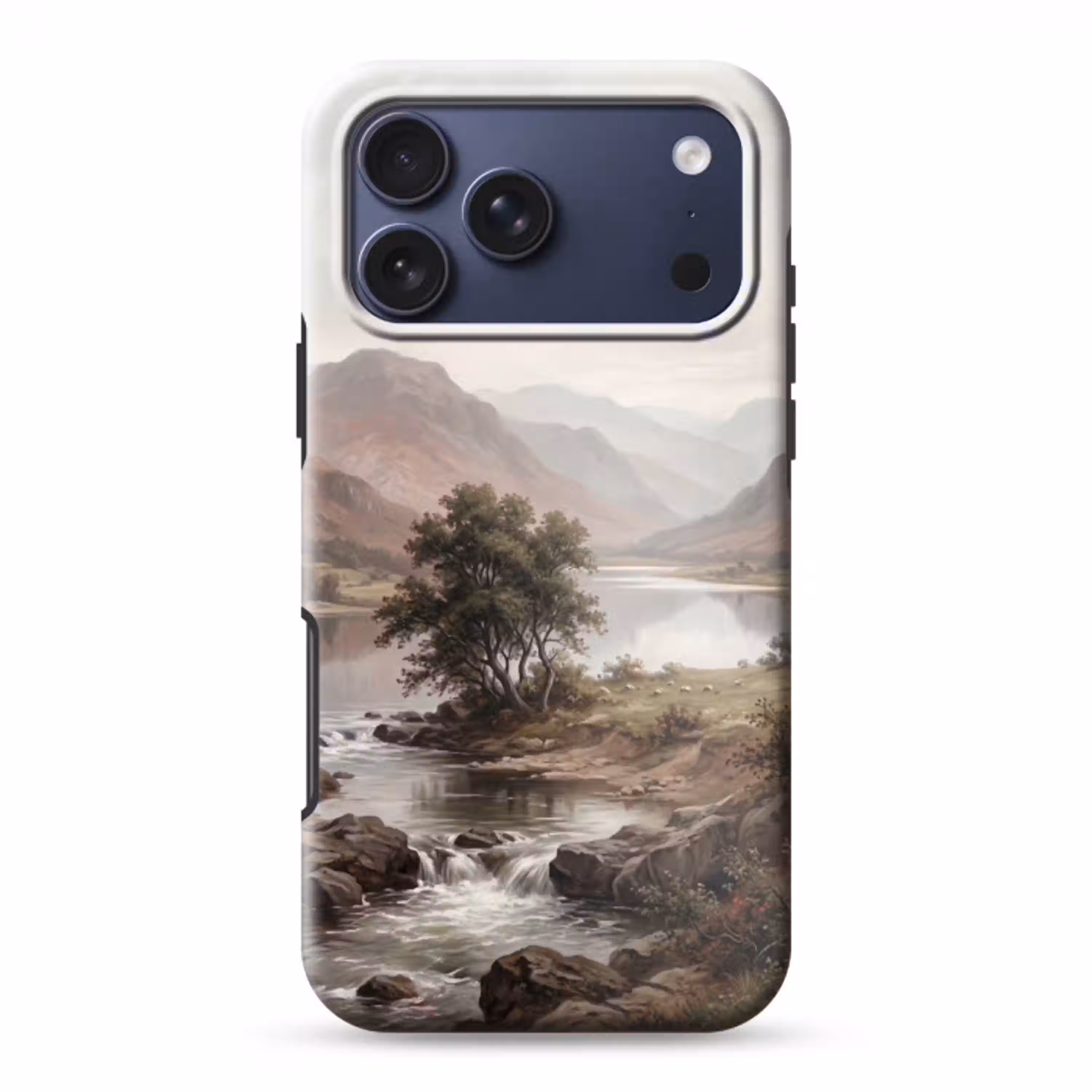 Berglandschap - Meer - Bergen - Vallei - Klassiek Toughcase MagSafe Apple iPhone 17 Pro Max klein -3d