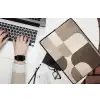 Geometrisch - Geweven structuur - Modern laptophoes neopreen klein -bureau
