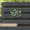 Bloemen - Takken - Wit - Klassiek tuinposter los doek klein -sfeer3