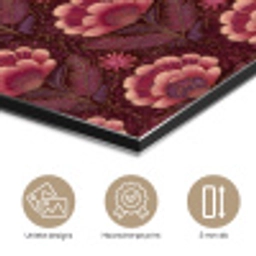 Bloemen - Waaier - Paars aluminium wit klein 46 -closeup_NL