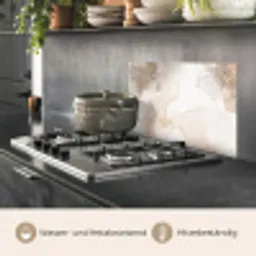 Marmer - Bruin - Gouden keuken achterwand spatscherm klein -usp_DE