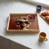 Vrouw - Macarons - Bril Dienblad Rechthoek middel -sfeer2