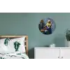Melkmeisje - Delfts Blauw - Vermeer - Schilderij - Oude meesters Wandcirkel aluminium klein -slaapkamer