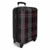 Klassiek geruit patroon in grijs en rood NBS - Handbagage koffer - Unisex middel -productfoto_3d