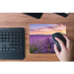Lavendel - Veld - Natuur - Paars muismat rubber klein -toetsenbord