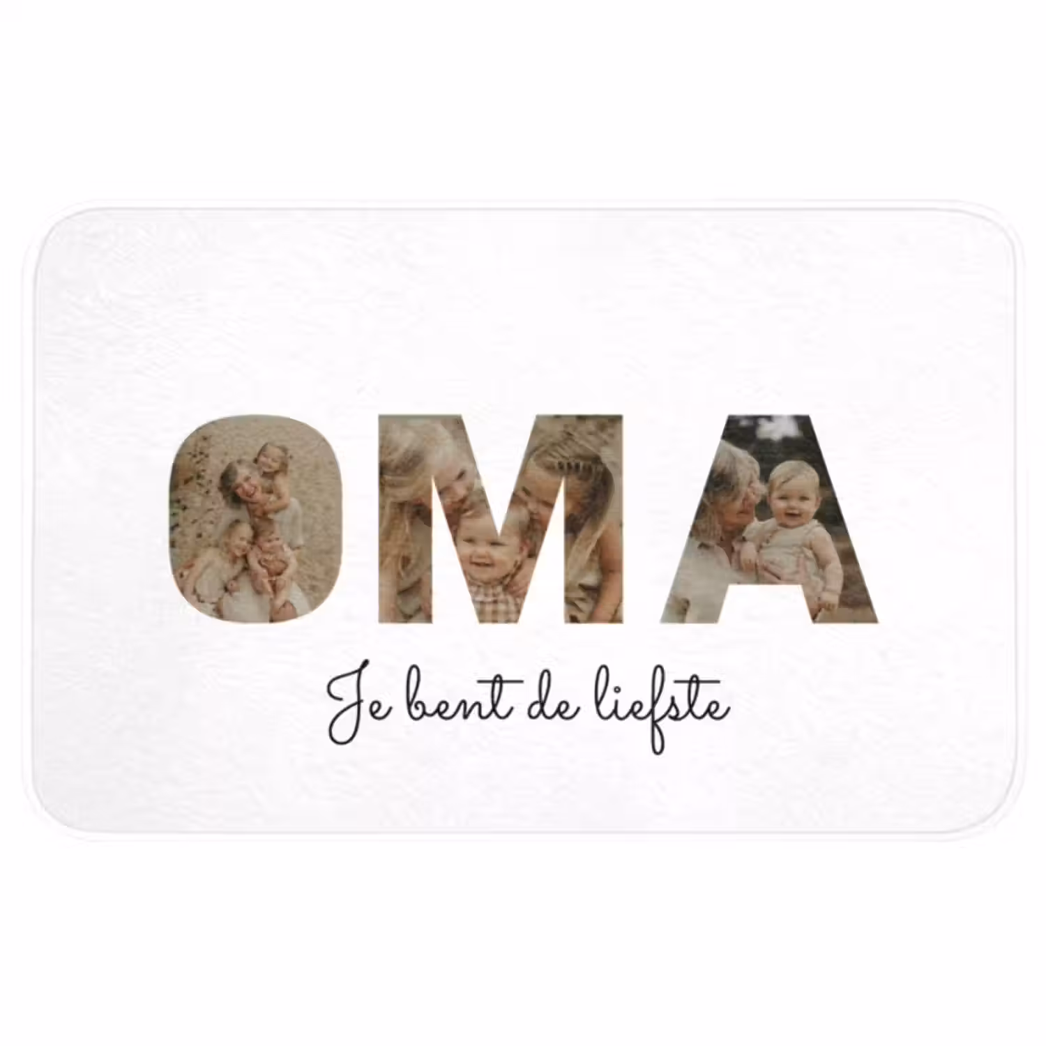 Gepersonaliseerde Wc Mat - Oma - Lettercollage
