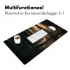 Konijn - Bos - Zonnestralen Muismat XXL klein -sfeer4