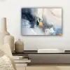 Blauw - Modern - Marmer - Abstract - Goud canvas 2cm klein -sfeer6
