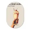 Milkshake - Kers - Rietje Wandcirkel Ovaal Glas middel -3d