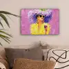 Zonnebril - Vrouw - Jas - Veren canvas 2cm klein -sfeer1