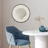 Schelp - Minimalistisch - Wit Fotolijst rond zonder passe partout klein -sfeer2