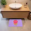 Smiley - Drip - Neon Badmat klein -sfeer1
