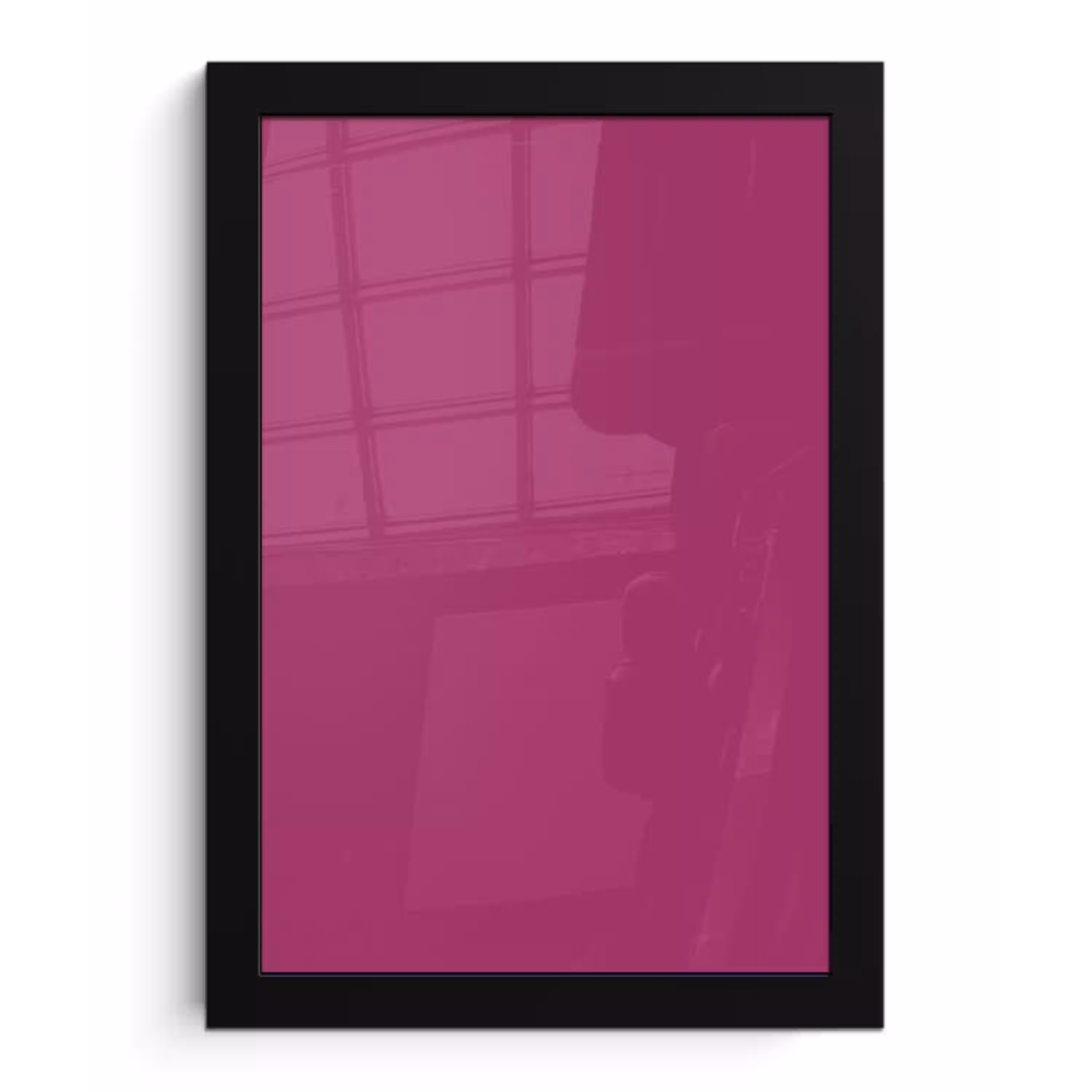 Deep - Magenta - Paars fotolijst zwart zonder passe partout klein 224 -3d
