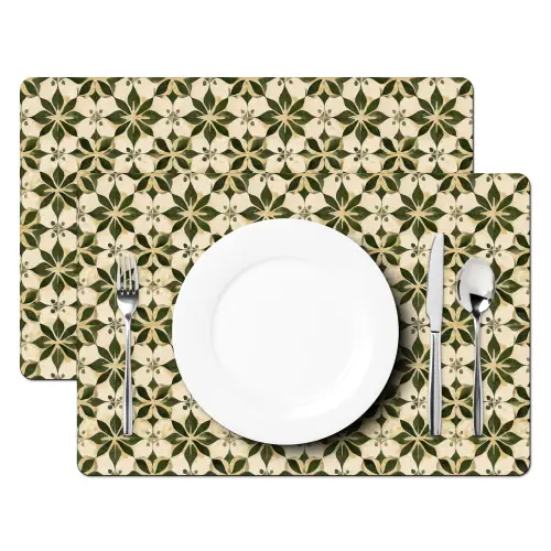 Tegel - Dessin - Groen Placemat vinyl groot 368 -zzsfeer2_Kitchenyeah-website