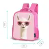 Lama - Wit - Zonnebril - Wimpers Kinderrugzak - Roze middel -productfoto_formaten