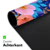 Bloemen - Blauw - Roze Muismat XXL klein -sfeer2