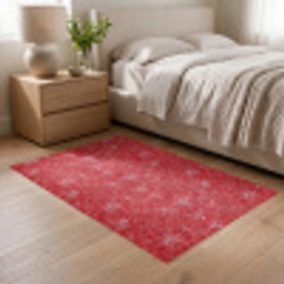 Bloemen - Patroon - Rood Vloerkleed Rechthoek klein 1091 -atmosphere_sfeer3_global