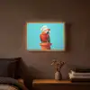 Ara - Koksmuts - Sokkel - Grappig Light Box met batterij (Wandlamp) middel -sfeer4