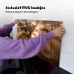 Hert - Bos - Mistig - Natuur - Goud Inductie beschemer met haakjes klein -ky-ophangen-nl