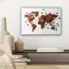 Wereldkaart - Koffie - Marmer canvas 2cm klein -sfeer6