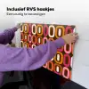 Modern - Retro - Kleurrijk Inductie beschemer met haakjes klein 777 -ky-ophangen-nl