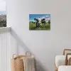 Koe - Tong - Weide tuinposter los doek klein -sfeer8
