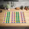 Ruit - Patroon - Kleurrijk Inductie beschermer vinyl 3mm klein 276 -sfeer5
